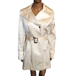 Autre Marque-NICHT SIGN / UNSIGNED Coats T.fr 40 Baumwolle-Weiß