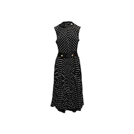 Prada-Black & White Prada Sleeveless Polka Dot Size IT 46-Black