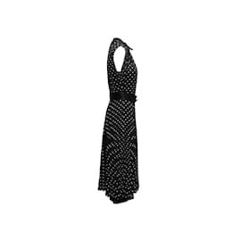 Prada-Black & White Prada Sleeveless Polka Dot Size IT 46-Black
