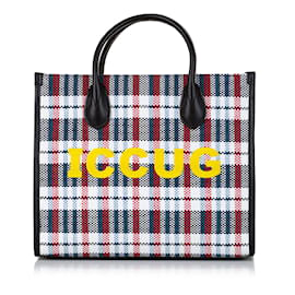 Gucci-Bolso satchel de lona Gucci ICCUG multicolor-Multicolor