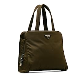 Prada-Green Prada Tessuto Handbag-Green
