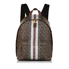 Burberry-Brown Burberry Monogram Stripe Backpack-Brown