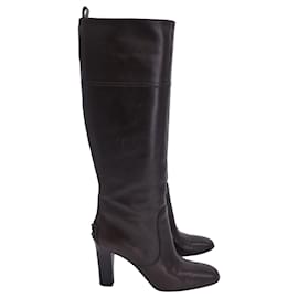 Tod's-Botas Jodie Tod's em couro marrom-Marrom