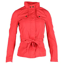 Moncler-Moncler Malco Utility Jacket in Red Polyester-Red