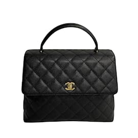 Chanel-Caviar Kelly Flap Bag-Black