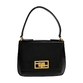 Fendi-Leather Handbag-Black