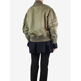 Sacai-Green wool and bomber jacket combo - Brand size 3-Green
