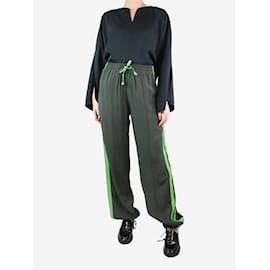 Autre Marque-Green side-striped trousers - size S-Green