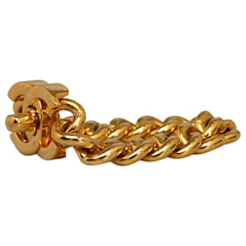 Chanel-Bracelet à serrure tournante CC en or Chanel-Doré