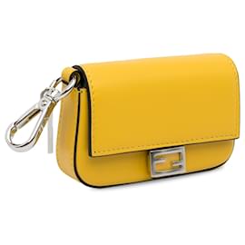 Fendi-Fendi Yellow Nano Baguette-Yellow