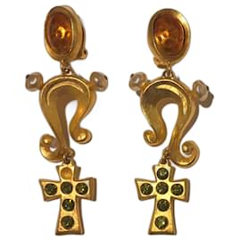 Christian Lacroix-Earrings-Gold hardware