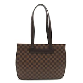 Louis Vuitton-Louis Vuitton Damier Ebene Parioli PM Canvas Tote Bag N51123 in Excellent condition-Brown