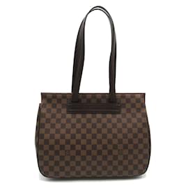 Louis Vuitton-Louis Vuitton Damier Ebene Parioli PM Bolso tote de lona N51123 En muy buenas condiciones-Castaño