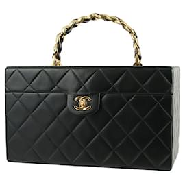 Chanel-Beauty case vintage Matelasse-Nero