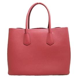Prada-Medium Saffiano Cuir Double Bag-Pink