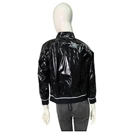 Moncler-MONCLER Fiadone Giubbotto Black Shiny Bomber Style Lightweight jacket size 1-Black