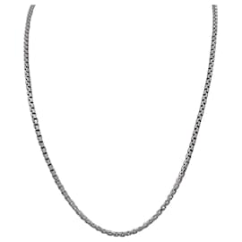 Cartier-Cartier white gold gray rhodium plated necklace.-Other