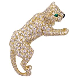 Cartier-Cartier High Jewelery Ring, "Panther of Cartier", Yellow gold, diamants.-Other