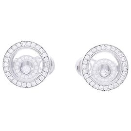Pendientes Chopard "Happy Spirit" de oro blanco, diamantes. Otro