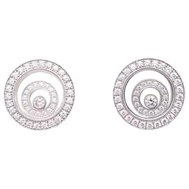 Chopard-Chopard "Happy Spirit" white gold earrings, diamants.-Other