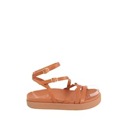 Bash-Leather sandals-Brown