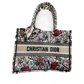 Christian Dior-Book tote medium Mille Fleurs-Multiple colors