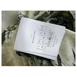 Christian Dior-Longue tunique Dior en coton, FR40-Vert foncé