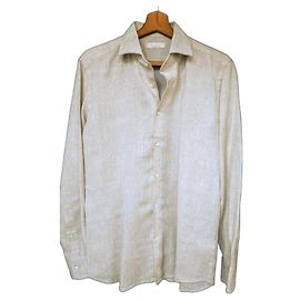 Autre Marque Camicia in lino Luca Faloni Portofino Sabbia Sabbia