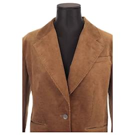 Autre Marque-cotton blazer-Brown