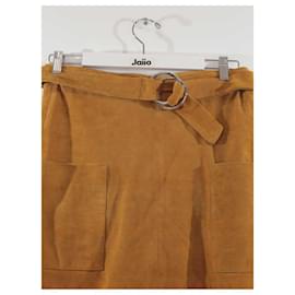 Bash-Mini-saia de camurça-Amarelo