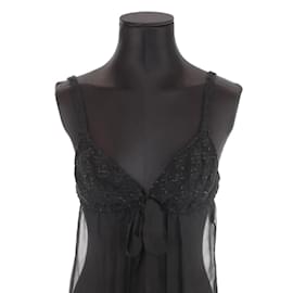 Chanel-Camisole en coton-Noir