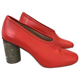 ACNE STUDIOS Talons T.EU 37 Cuir Rouge