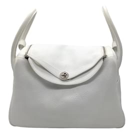 Autre Marque-Hermes White 2007 Togo Leather Lindy Handbag-White