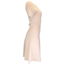 Autre Marque-Paule Ka Light Blush Pink Viscose Knit A-Line Dress-Pink