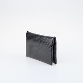 Hermès-Black Calvi Card Holder-Black