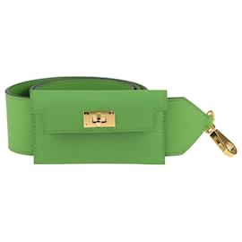 Hermès-Alça de bolsa de bolso Kelly verde-Verde