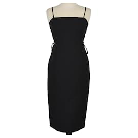 Bcbg Max Azria-Schwarzes schulterfreies Midikleid-Schwarz