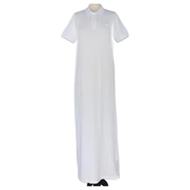 Prada-White Pique Polo Maxi Dress-White