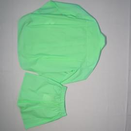 Autre Marque-Neon Green Lui Pocket Detail Shirt & Short Set-Green