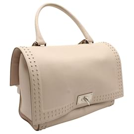 Givenchy-Givenchy Shark Studded Satchel in Nude Leather-Flesh