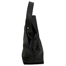 Loewe-Loewe Flamenco Clutch in Black Calfskin Leather-Black