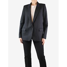 Isabel Marant Etoile-Dark grey tonal checkered blazer - size UK 12-Grey