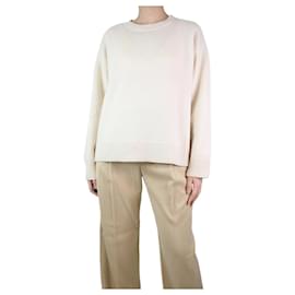 Sofie d'Hoore-Cream cashmere jumper - size M-Cream