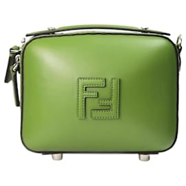 Fendi-Sac bandoulière vert à logo FF Mini-Valise-Vert