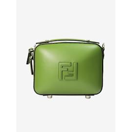 Fendi-Sac bandoulière vert à logo FF Mini-Valise-Vert