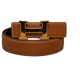 Hermès-Hermes Brown Constance Reversible Belt-Other