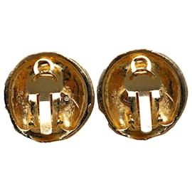 Chanel-Pendientes de clip Chanel Gold CC-Dorado