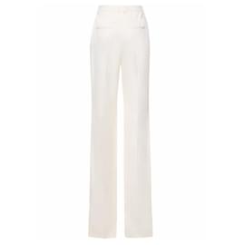 Saint Laurent-Saint Laurent white pants-White