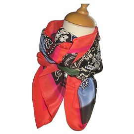 Sciarpa in seta multicolore Jean Louis Scherrer Multicolore
