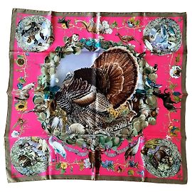 Hermès "Fauna e Flora do Texas" Multicor